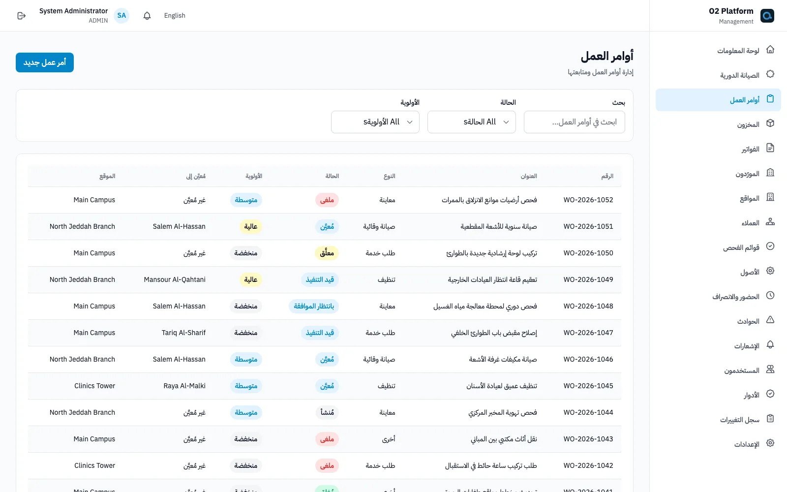 O3 management portal